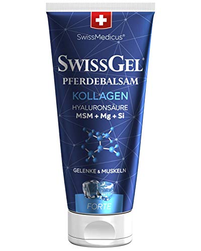 Extra Paardenbalsem met Collageen en Hyaluronzuur Verkoelende Natuurlijke Kruidenzalf voor Lichaamstherapie - Pijnstilling in het Bewegingsapparaat - met MSM - Magnesium - Bio Actief Silicium 200 ml