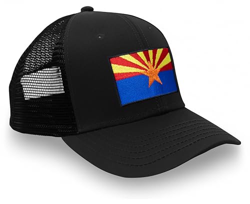 Image of International Tie State Hat for Men and Women, Adjustable Snapback Trucker Baseball Cap with Embroidered Patch