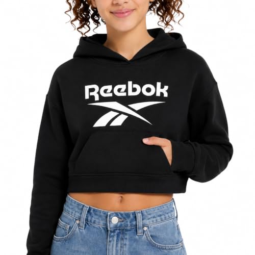 Reebok Girls Midweight Fleece Pullover Hoodie with Lined Hood for School - image 1