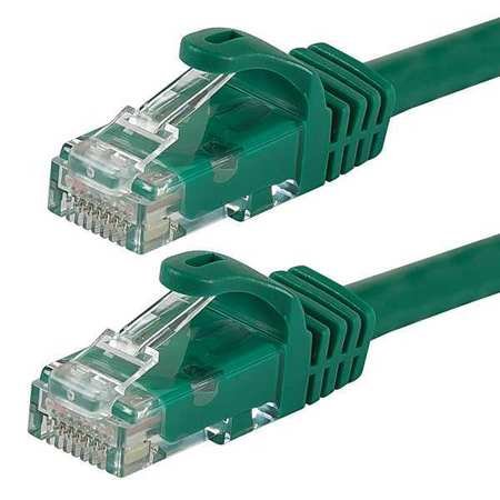 Cable Ethernet Cat 6 verde 0.5 ft miniatura 1