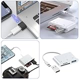 USB C SD Card Reader, Type C Card Reader with Dual Slot and USB Port Memory Card Reader, USB C to SD Card OTG Adapter for iPhone 15 16/iPad/MacBook/Mac/Android, and More Type-C Devices, Plug and Play - Image 5