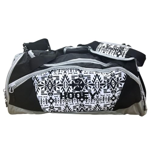 HOOEY The Competitor Carry-All Bag, Duffel Bag for Work, Travel, Sports - For Men & Women (Black/Grey, 24