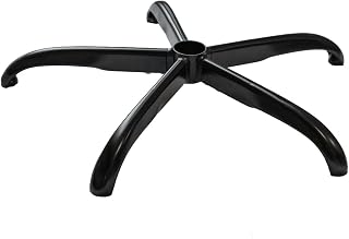 Base de repuesto para silla de oficina, base de metal para silla giratoria, pieza de repuesto para silla giratoria, color negro, capacidad de carga hasta 200 kg B003