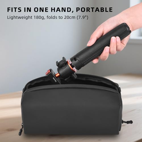 Image of BRDRC Action 5 Pro Tripod Accessories, 21 inch Extension Rod Mini Table Desk Selfie Stick Portable Handle Grip Quick Release Stand with Cold Shoe for DJI Osmo Action 5 Pro 4 3 Camera
