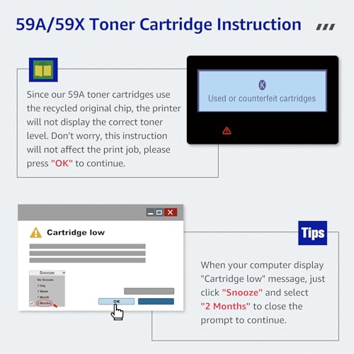 CMYBabee CF259A with Chip Compatible for HP 59A CF259A 59X CF259X Toner for Laserjet Pro M404dn M404dw MFP M428dw M428fdw M428fdn M404n M304a M428 M404 M406 M430 (Black, 1-Pack) - Image 6