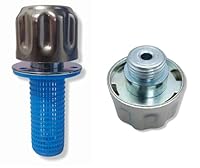 Kleiner Entlüftungsdeckel für Hydraulik – Einfüll- und Belüftungsfilter aus Metall für Öl- und Kraftstofftanks (mit Sieb, BSP 1/2 Zoll Gewinde, 304 (18/10) Edelstahl)
