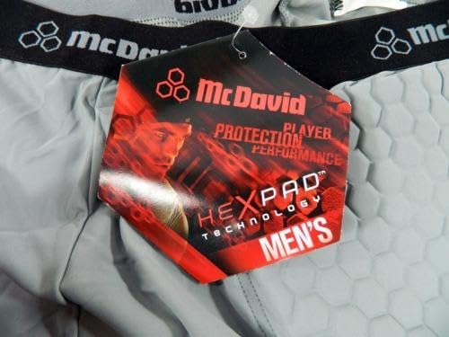 New McDavid Compression Hex Pad Gray Padded Shorts 4XL Football Basketball - Game Used NBA Shorts