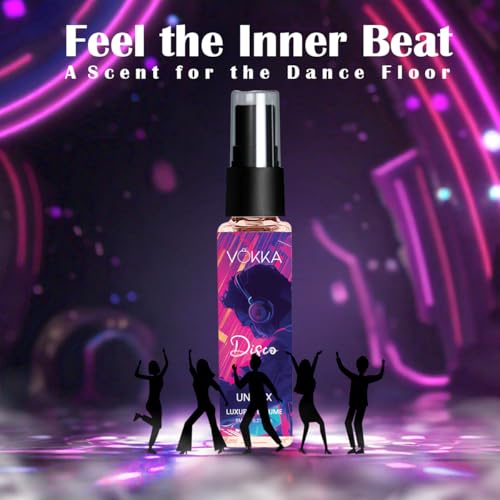 Image of Vokka Pocket Perfume Disco 8ml | Unisex Luxury Long Lasting Leather Perfume For Men & Women | Woody Leather Scent Eau De Parfum | EDP Fragrance for Gift | Notes: Spicy Agarwood Leathery
