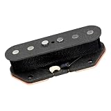 DiMarzio DP437BK Muscle T Bridge Pickup - Bobina individual enrollada a mano para Tele, salida vintage, sonido equilibrado y calor moderno, color negro