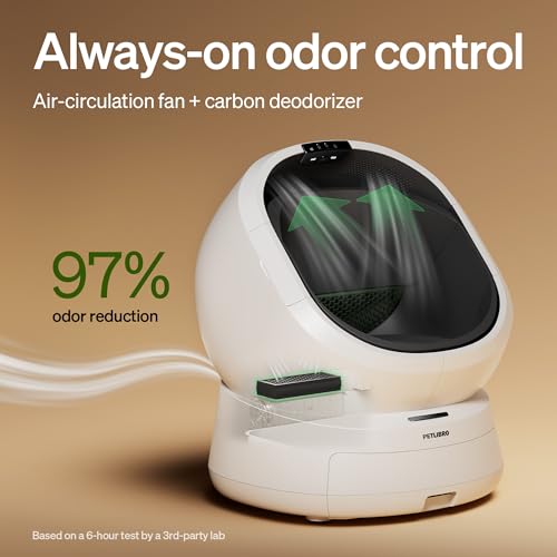 Image of PETLIBRO Automatic Litter Box with AI-Camera Waste Analysis, Auto Odor-Control Self Cleaning Cat Litter Box