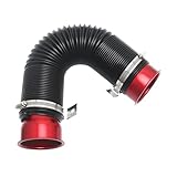 Ywdiml Car 3' Turbine Intake Pipe, 76mm Adjustable Flexible Vehicle Cold Air Turbo Inlet Tube Hose Filter...