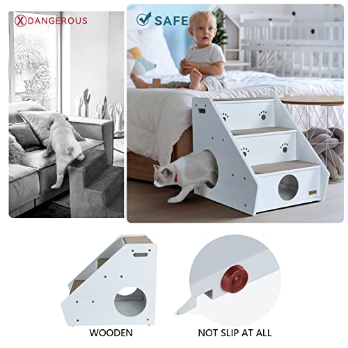 Petsfit 3-Steps Wooden Dog Stairs #TOP3