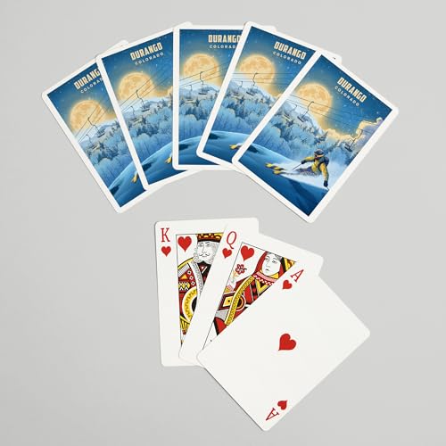 Baraja de poker Durango Colorado, 52 cartas tamaño póker miniatura 7