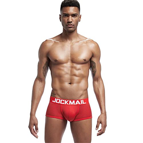 JOCKMAIL 3PCS/Pack Mens Boxer Briefs Men's Underwear Cotton Mens Boxers Soft Breathable Ice Silk Underwear Mens Woven Boxers2