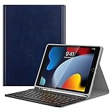 MoKo Keyboard Case for New iPad 9th Generation 2021/iPad 10.2 2020/2019 with Apple Pencil Holder, Wireless Keyboard Cover Case for Apple New iPad 9th Generation 2021/iPad 8th/7th Gen 10.2',Indigo
