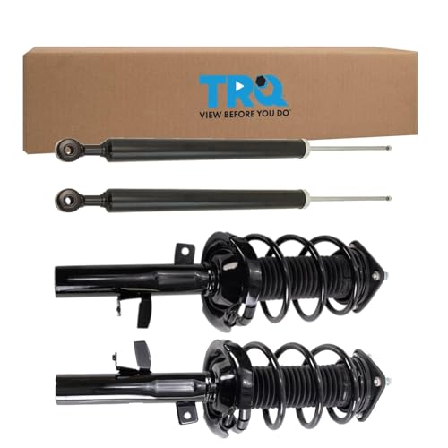 Image of TRQ Front and Rear Complete Strut Assembly & Shock Absorber Kit Complete Strut & Coil Spring Assembly Compatible with 2013-2018 Ford C-Max