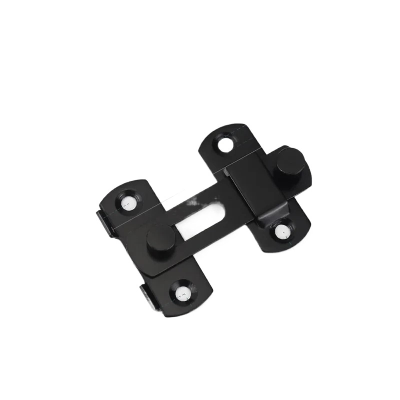 6pcs Gate Latch Door Lock Guard Latch Bolt 90 180 Degree Stainless Steel Toggle Latch Sliding Barn Door Lock Black Iron Right Angle Barn Lock(Black Small Flat)