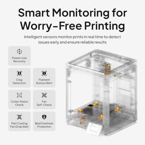 Image of ELEGOO Centauri 2 CoreXY 3D Printer, 500mm /s High-Speed Printing with Smooth Print Quality, Full Auto Calibration, 350C High-Temp Nozzle, 256x256x256mm Build Volume for Beginners & Makers