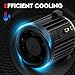 KITOCARTOP LED Headlight Bulbs 90W 9000LM 6000K Fit for 2012-2018 Volkswagen Passat Golf Tiguan Golf GTI Touran Headlamp Plug and Play Easy Installation Low Beam Led Headlight Bulbs Black