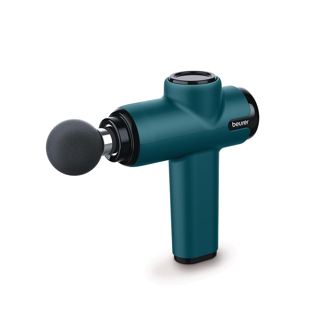 Beurer Mg99 Compact Massage Gun, Mini Deep Tissue Massager With 4 Attachments, Powerful Trigger Point Massage To Relieve Tension, Handheld Massager With 5 Intensity Levels, Rechargeable Battery, Black-picture-7