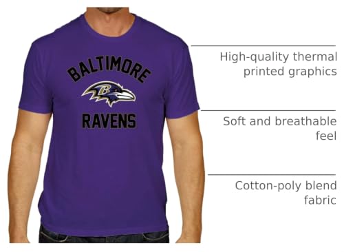 Image of NFL Gameday Cotton Blend T-Shirt for Men and Women - Licensed