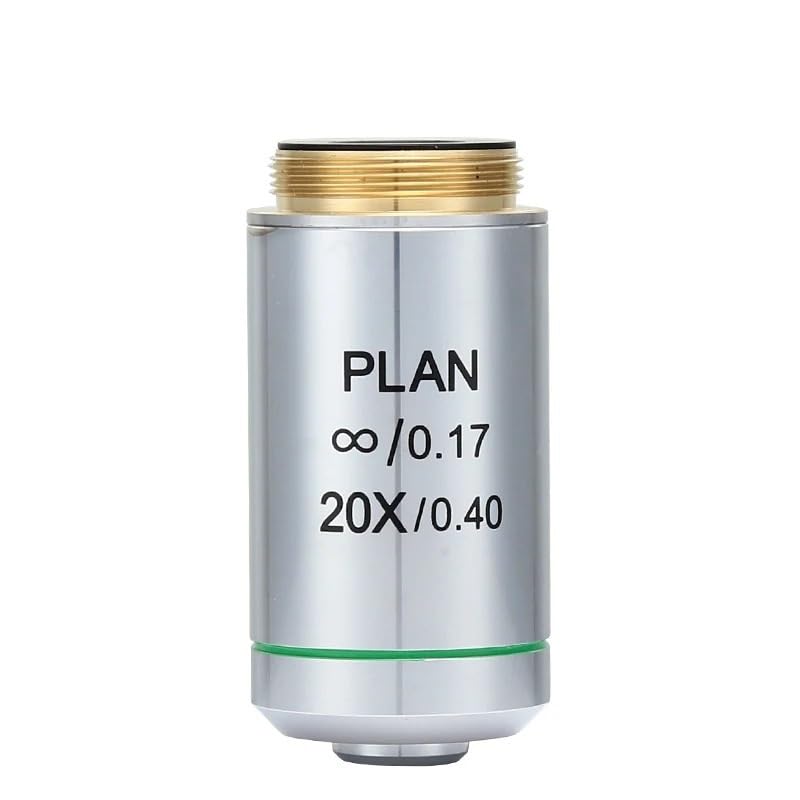 4X 10X 20X 40X 100X Infinity Plane Objective 195 Achromatic Objective for Microscope CX21 CX31 CX41 Series(Infinity 20X)