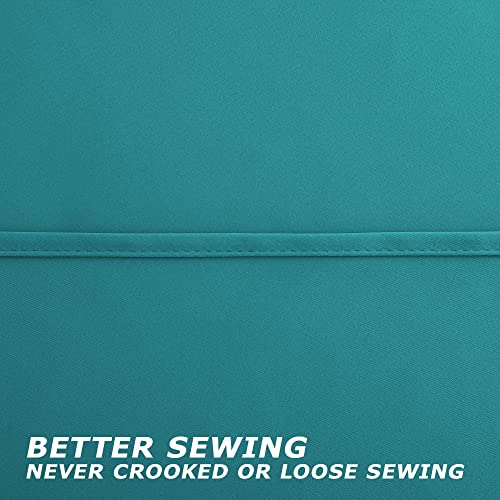 Image of Teal Grommet Curtains 42x63 Inches Long