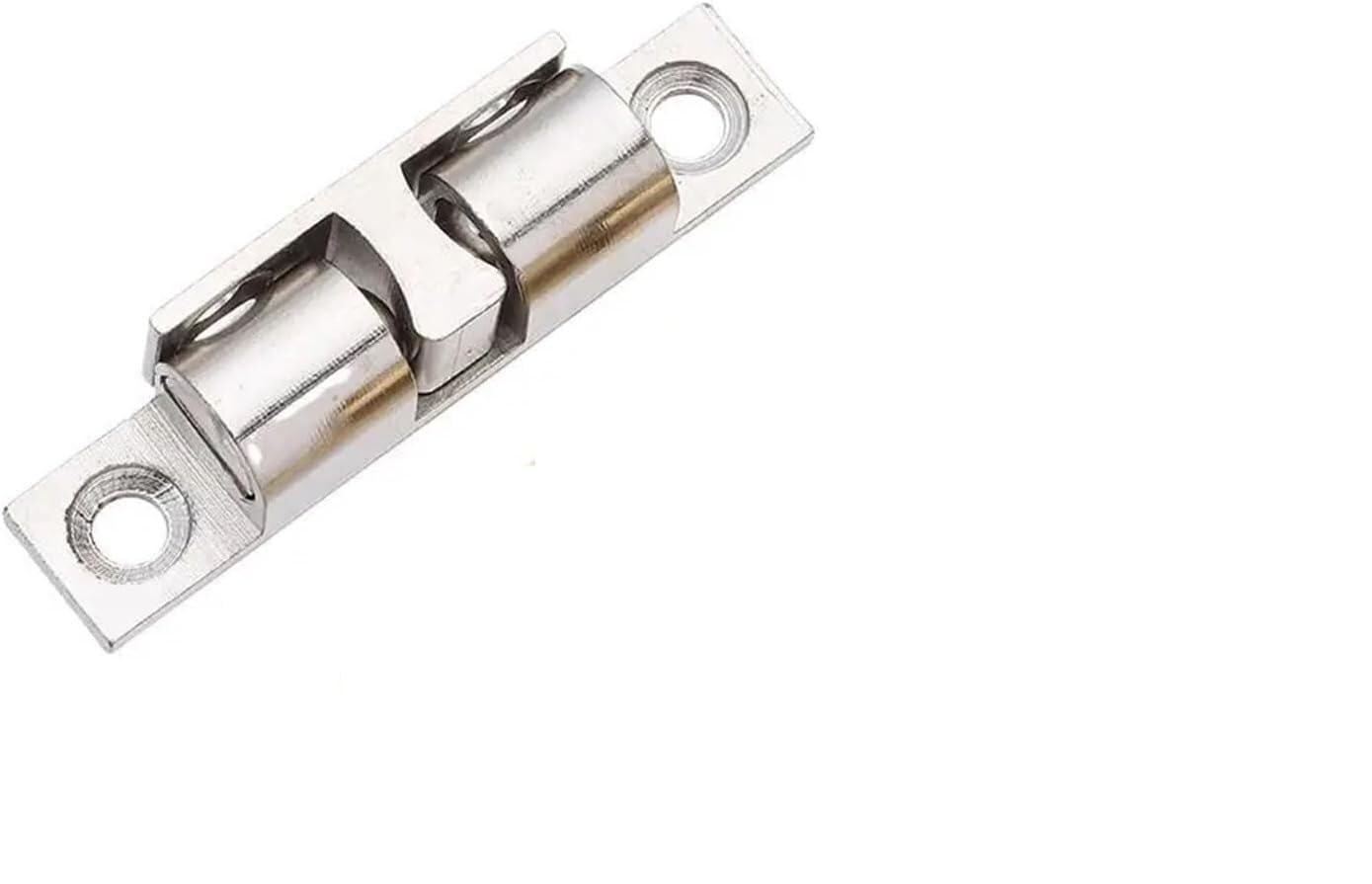 Magnetyczny zatrzask do drzwi, 10 szt. Podwójna sprężyna stalowa kulka amortyzator bufor mosiężny miedziany zatrzask napinający szafę(Silver,60mm)