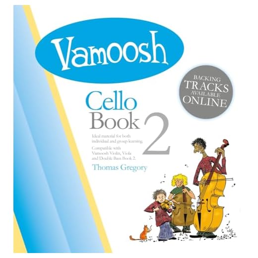 Vamoosh - Cello Book 2 | Beginner to Intermediate Cello Sheet Music Book for Students and Teachers | Fun Progressive Pieces with Backing CD, Group Learning Material and Technique Building Exercises