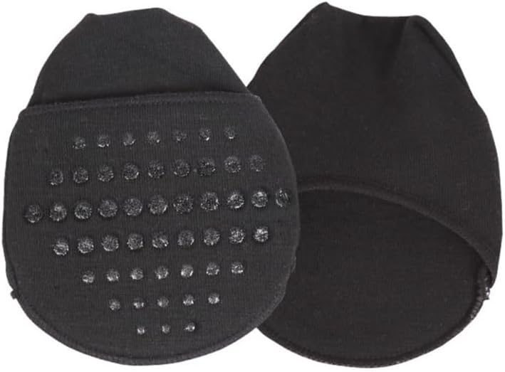 EXCEART Toe Topper Socks Half Socks 2 Pairs Black Skin Color