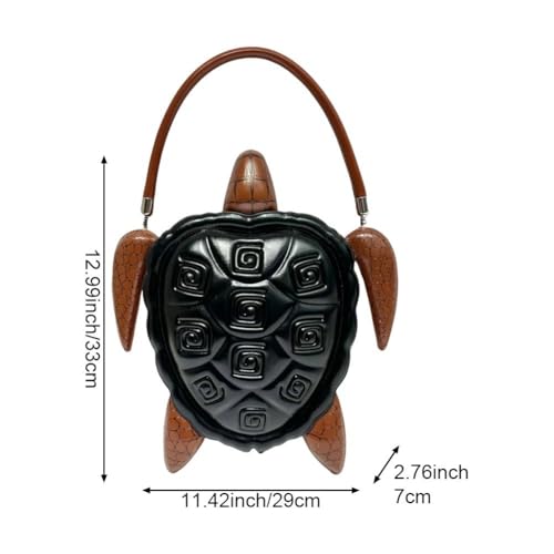 Fourre-tout pour femme tortue 3D une maroquinerie au relief animalier - 6