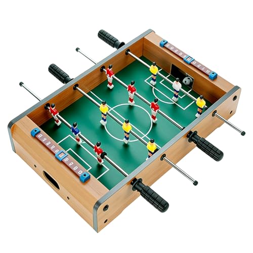 Oxxggkao Futbolín de mesa pequeño con Quick Break Together Arrange marco de madera permanente compacto para entretenimiento interior transportable pequeño juego