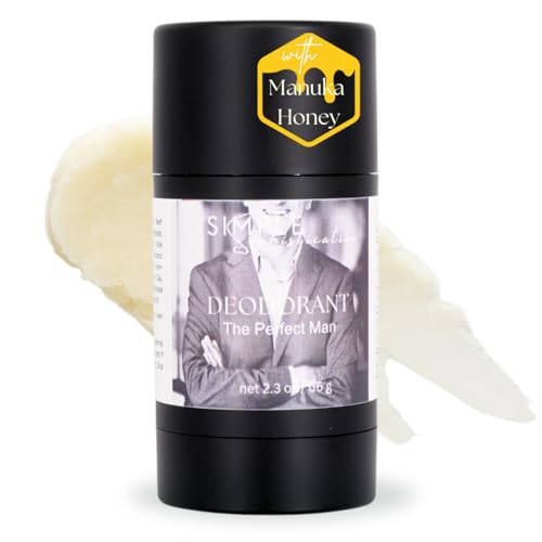 Natural deordorant for Men & Women - Aluminium free with Grassfed Beef Tallow, Magnesium Hydroxide & Aloe Vera | No baking soda | For sensitive skin- 2.3 oz / 65 g (The Perfect Man)