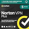Norton VPN Plus 2025 | 5 Devices| 1 year subscription with automatic renewal | Code by email | 5 Devices | Activation Code by email