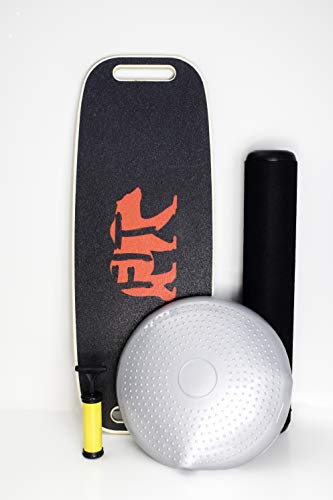 BAREFIT Balance Board Core Trainer Fitness Fun for Everyone 3 in 1 Trainer Balance Board Fit Board Surf Trainer Beginner to Advanced Athlete Wooden Balance Board Trainer Stability Wobble Trainer