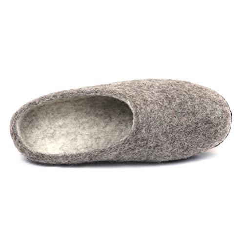 Image of Nootkas Felted Merino Wool 'Astoria' Mule House Slipper for Men and Women