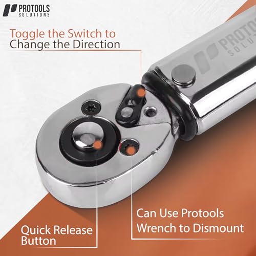 PROTOOLS SOLUTIONS 2-Piece Torque Wrench Set – 1/4-Inch Drive, 5–25 Nm, Click Type – Professional Precision Tool with Durable Case for Cars, Bikes, and DIY Mechanics 3 PROTOOLS SOLUTIONS 2-Piece Torque Wrench Set – 1/4-Inch Drive, 5–25 Nm, Click Type – Professional Precision Tool with Durable Case for Cars, Bikes, and DIY Mechanics - Image 3