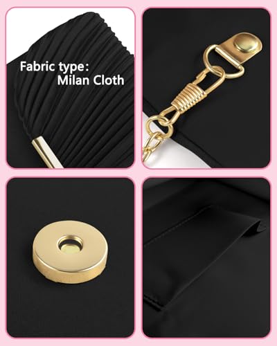 TINDTOP Clutch Purses for Women Evening Handbags for Formal Wedding Party Cocktail Prom Crossbody Shoulder Envelope Bag3