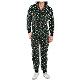 Stoota Onesie Christmas Adult Mens Pajamas, Sexy Jumpsuit Romper Pajamas Zipper Hood Pyjamas...