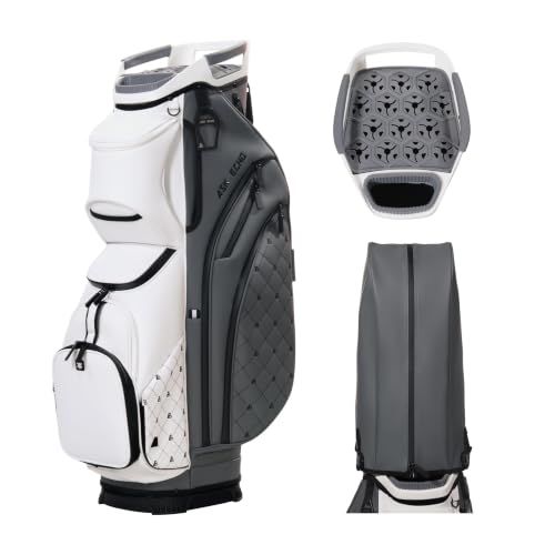 Ask Echo Soundless Cart Golf Bag In Grey White
