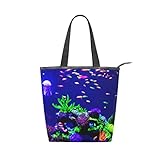 ✔ BOLSO DE MANO DE ALTA CALIDAD: está hecho de material de lona de alta calidad, el lado del bolso está decorado con cuero y la parte superior con cremallera, fácil de abrir y cerrar, que es fuerte y duradero.