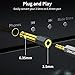 2 Pack 6.35mm 1/4 Male to 3.5mm 1/8 Female Stereo Headphone Adapter Audio Jack Plug Gold Plated for Speaker Headphone Guitar Digital Piano Amp Adapte (Grey)