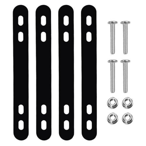 Fahrradkorb-Halterung aus Stahl, kompatibel mit Mountainbikes, Elektrofahrrädern, Klapprädern (schwarz)