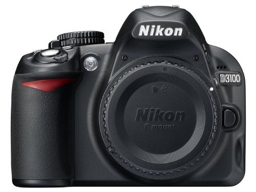 nikon d3100 14 2mp dx format dslr digital camera body only black