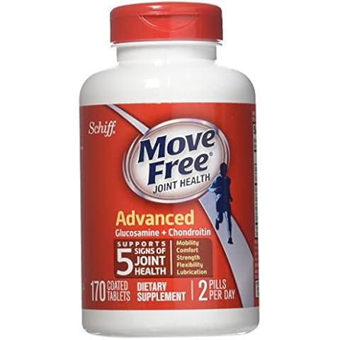 Schiff Move Free Joint Health Dietary Supplement, Advanced Glucosamine Chondroitin 170 Tablets Cover