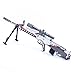 QISUO 88 Sniper Rifle Gun Colgante Llavero Metal Arma Juguete Modal Gaming Periféricos Gran Regalo para Niños Mini Figura de Acción Arte Colección Suministros Decoración de Escritorio Pistola