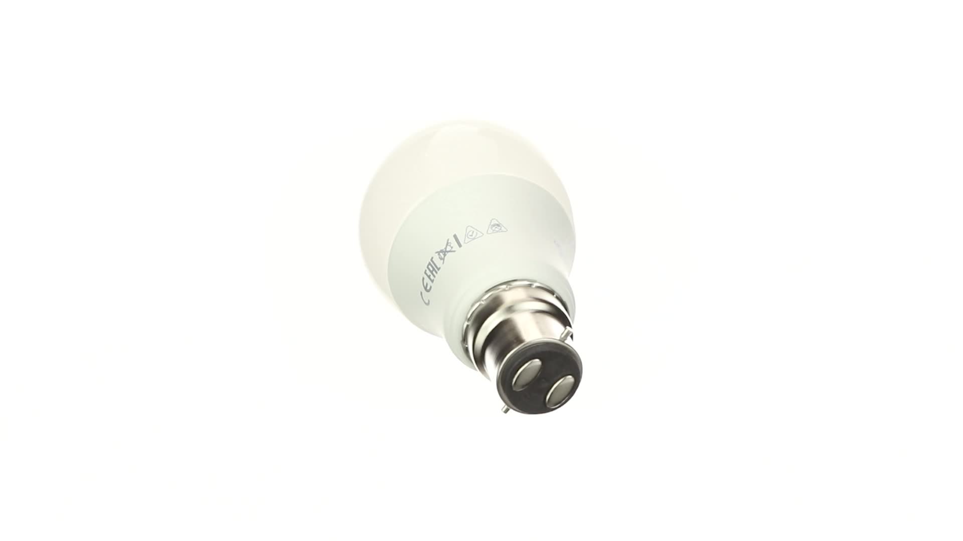 OSRAM Ampoule LED B22d 8,5W Équivalent 60W - Blanc Chaud 2700K - Verre Dépoli - Éclairage Maison Économe