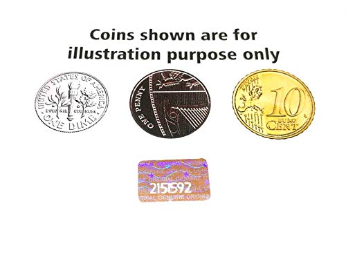 500 pcs Hologram Labels with Serial Numbers, Warranty Stickers Seals .63 x .39 inch