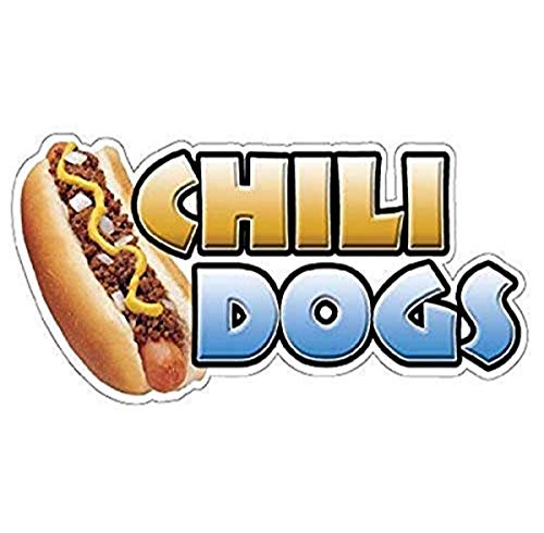 CHILI DOGS Concession Decal trailer hot dog cart stand