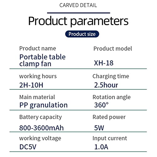 mesa com clipe | carrinho para bebês | Mini mesa com fluxo ar forte e baixo ruído, bebê com clipe pa